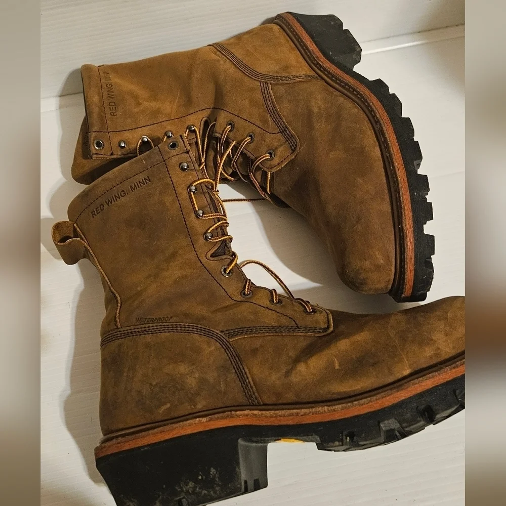 Red Wing 2219 Roughneck Waterproof Insulated Safety Toe Boots Men’s Size 12 Wide